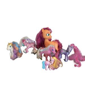 My Little Pony Brushable Figures Lot Of 6  9" & 5"  2010-2016